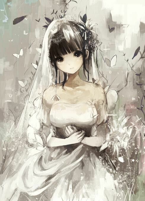 wedding dress, animetime, anime and animegirl