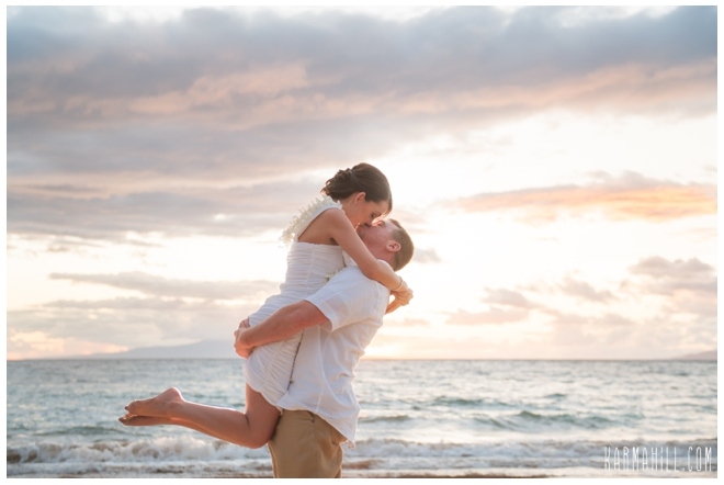 maui beach wedding, simple maui wedding and love