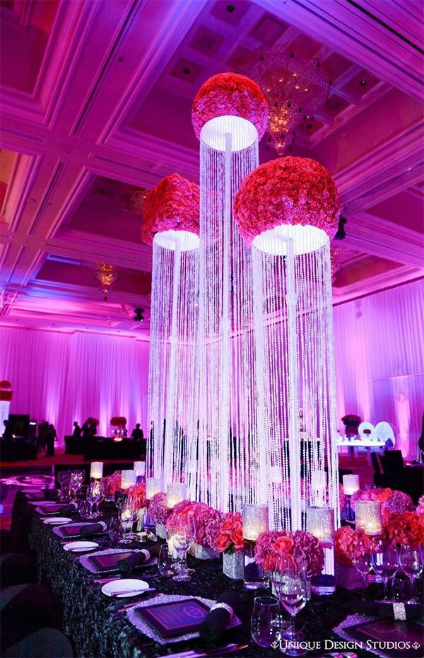 wedding decors, wedding table settings and wedding arrangements