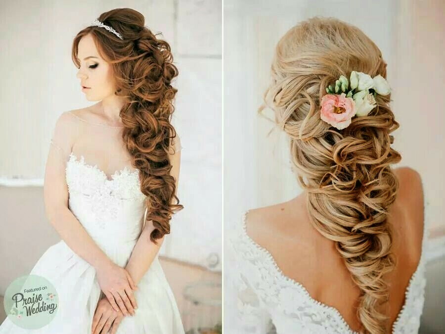 blonde, coiffure, mariee and brune