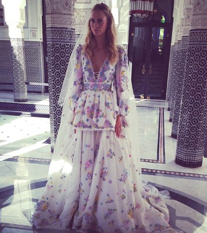 fashionista, maroccan wedding dress and poppy delavigne