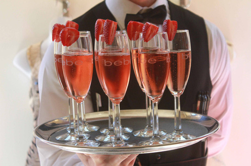 glass, alcohol and glamour