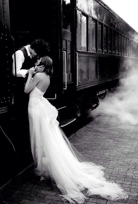 white, dress, train and old