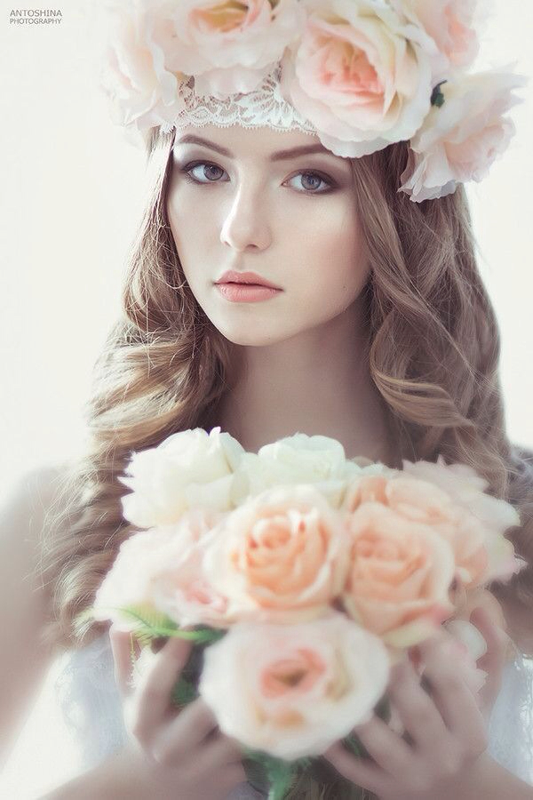 cute, roses, rosas and woman