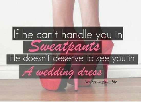 sweatpants, girlie and weddingdress
