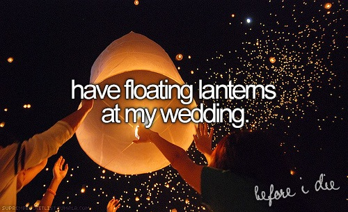 bucketlist, floating lanterns and lanterns
