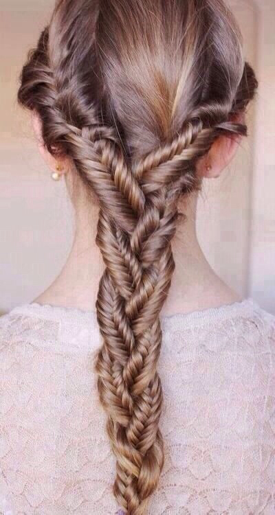 braid, fishtail and hair