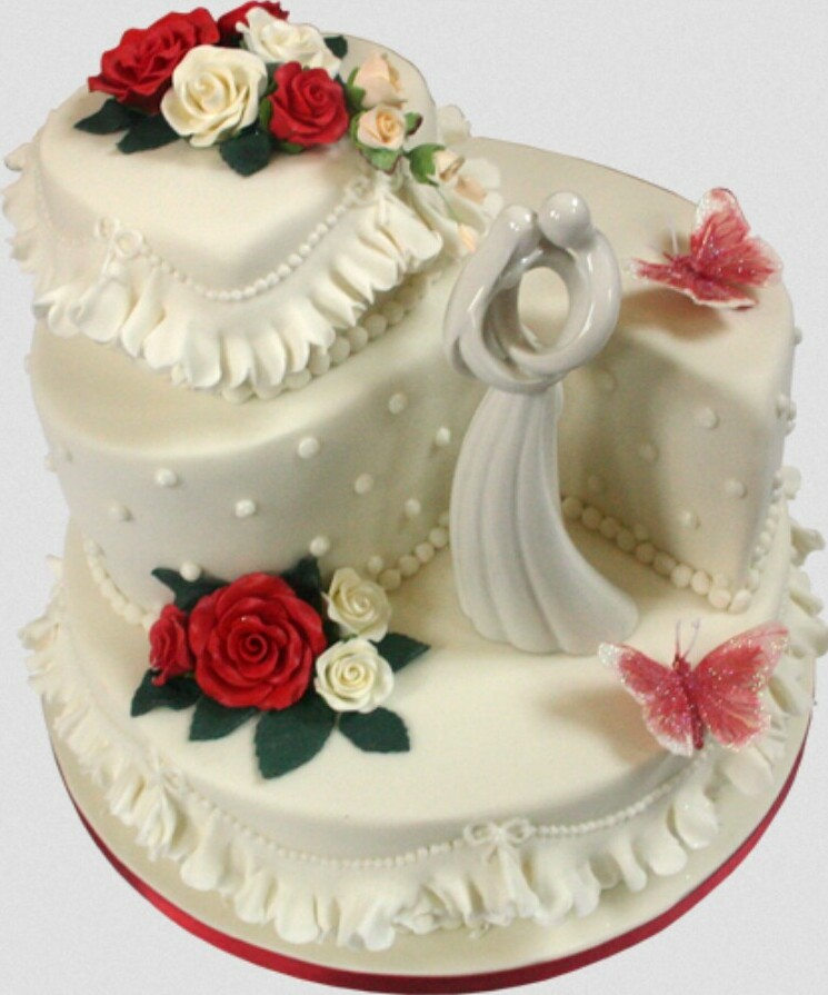 couple, roses, love and cake