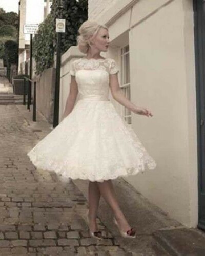 bridal, boda and vestido de novia corto
