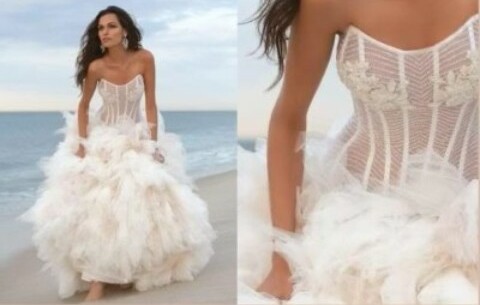 playa, wedding dress and boda