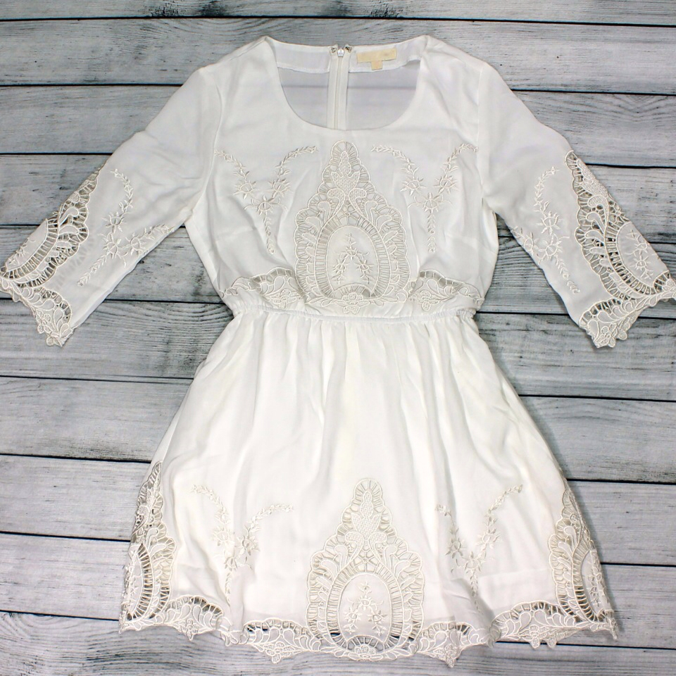bohemian, white, lace and mini