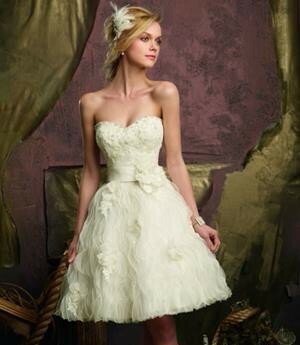 bride, vestido de novia corto and boda