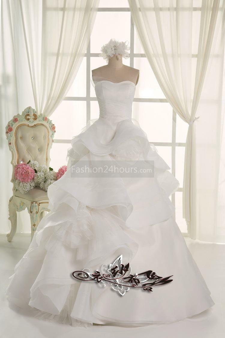 strapless, a-line, princess and elegant