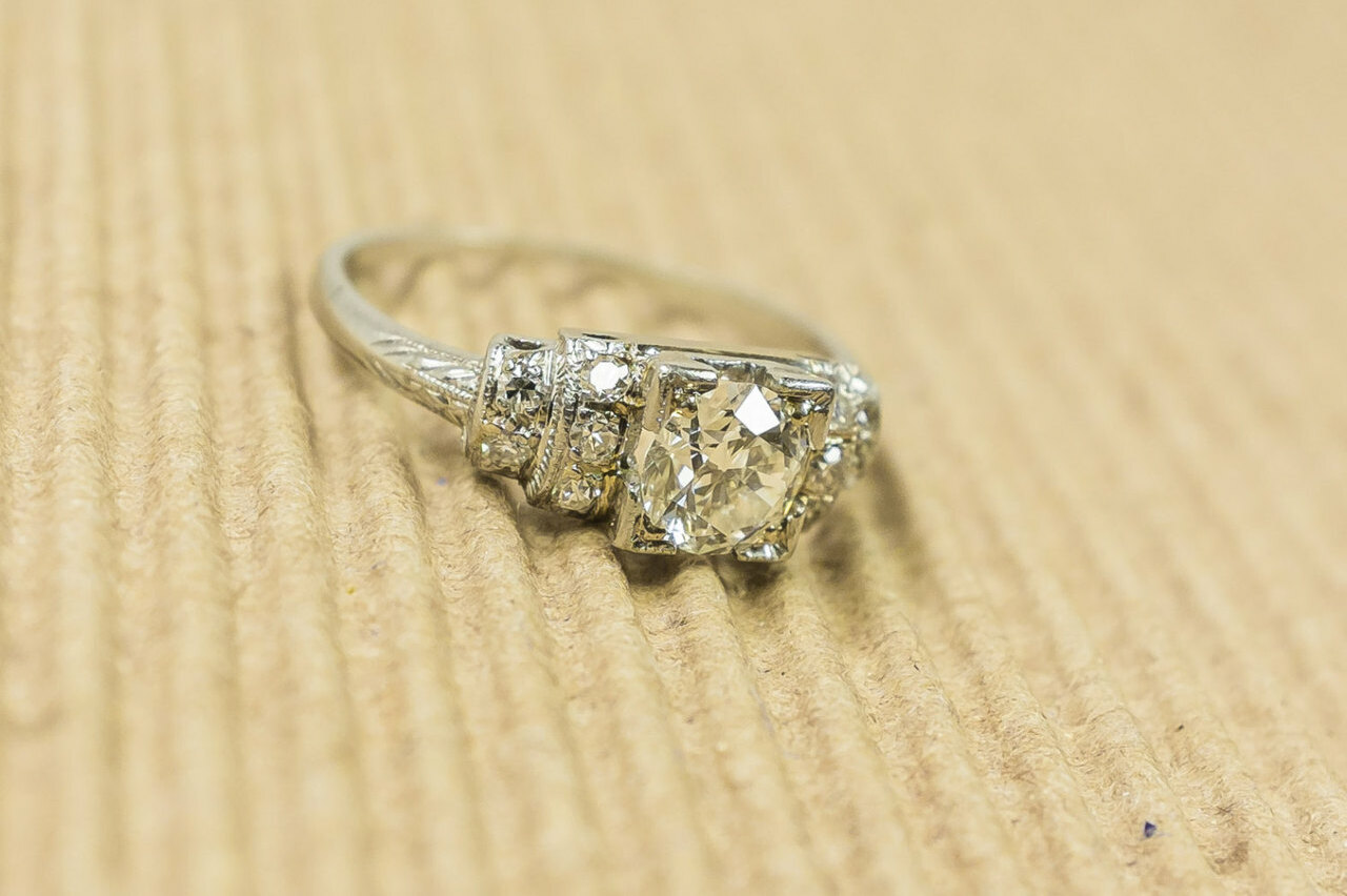 vintage, wedding ring, vintage wedding ring and ring
