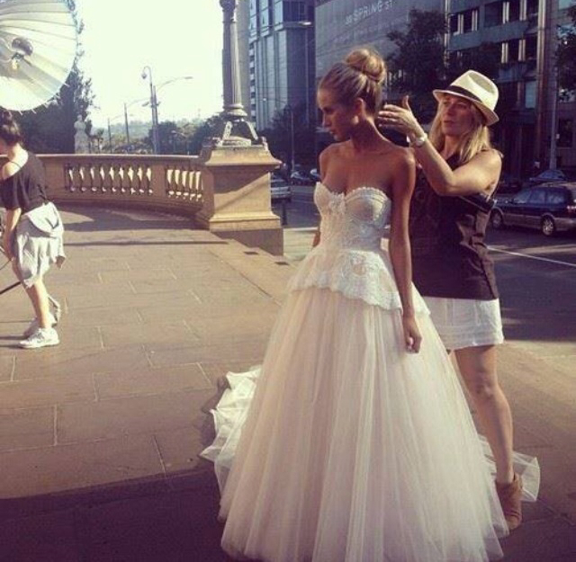 wedding dress, beautiful, shooting and white
