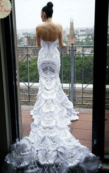 hair, dress and bride