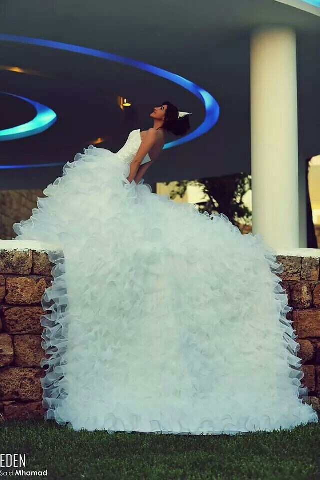 wedding dress, white, dress and said mhamad photography