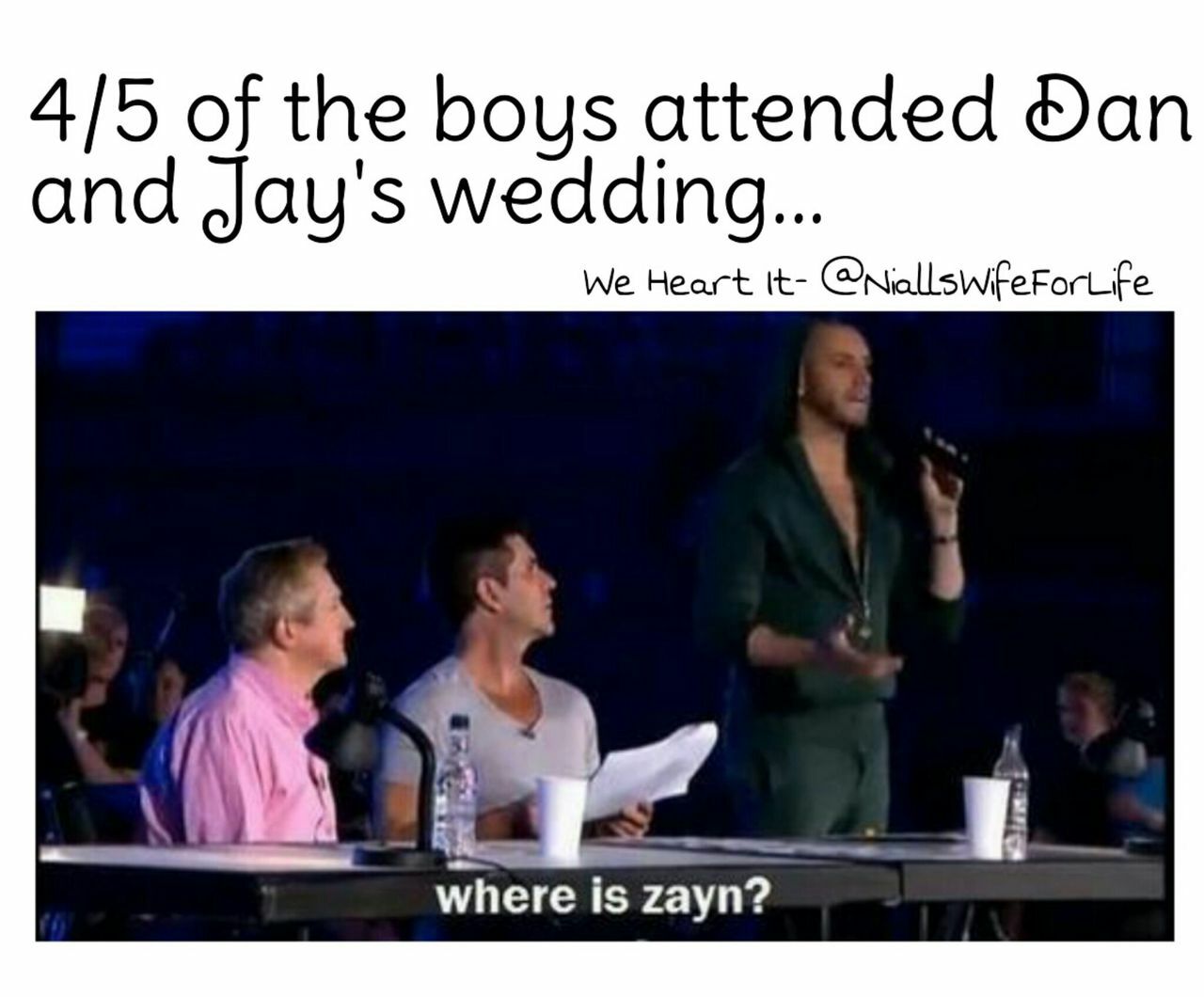 orgesabroqi, zayn, 4 5 and dan and jay's wedding