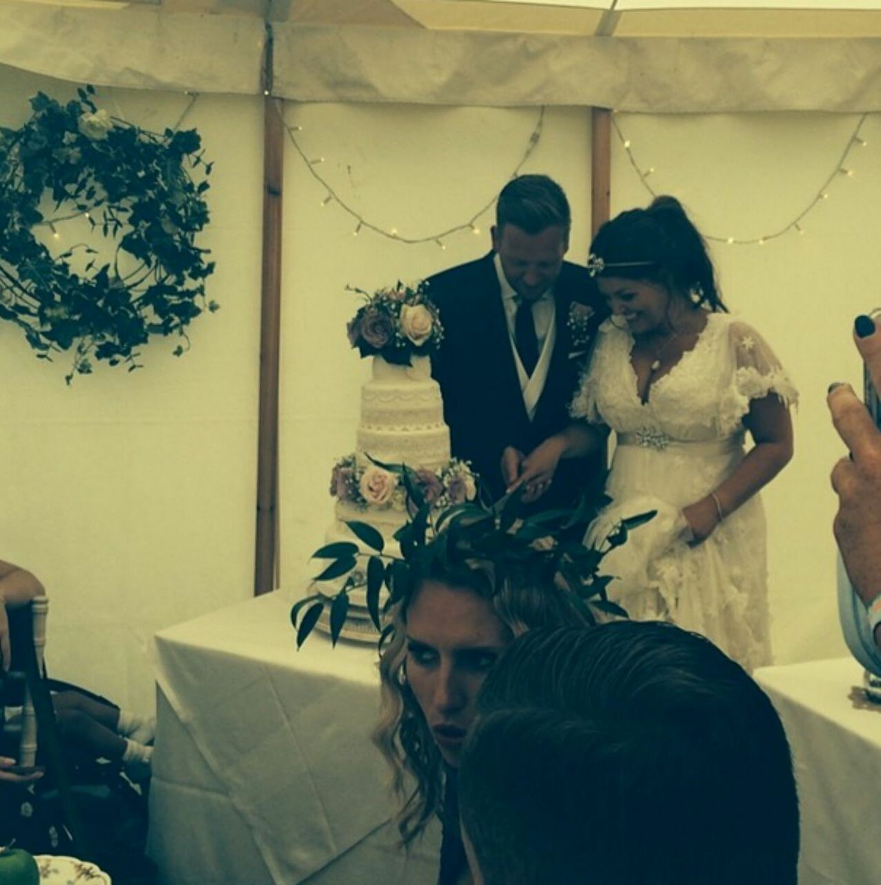 cake and dan and jay's wedding
