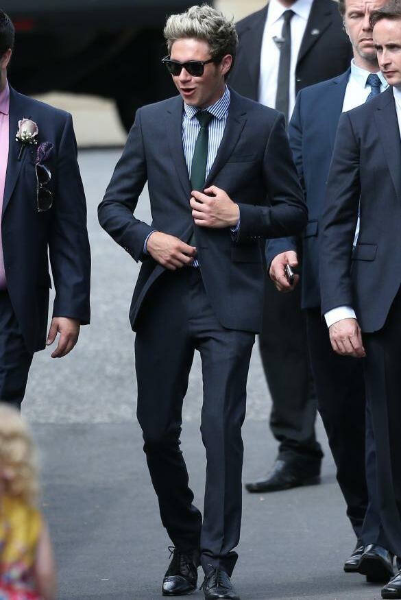 one direction, niall horan, johanna deakin wedding and louis tomlinson