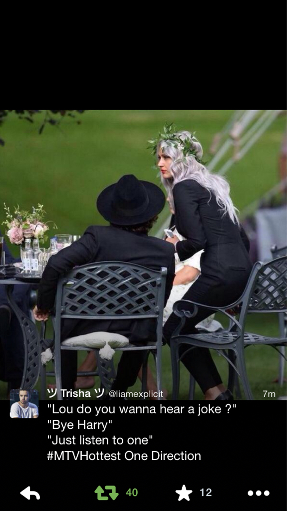 funny, lou teasdale, jay wedding and one direction