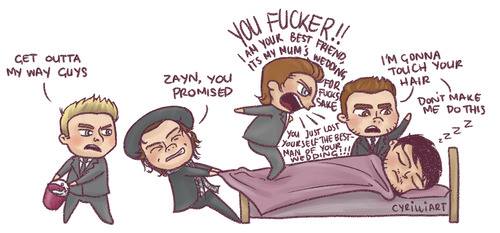 mom, louis and zayn