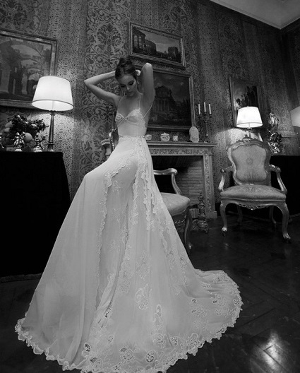 black & white, bride and fashion