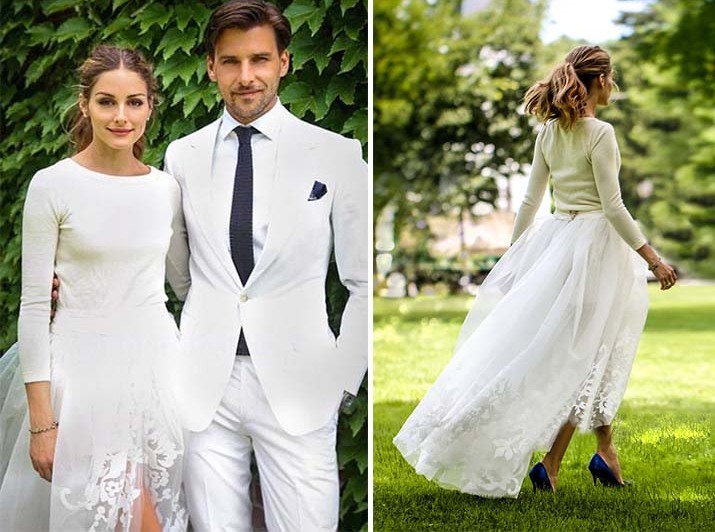 wedding dress, causal wedding dress and olivia palermo