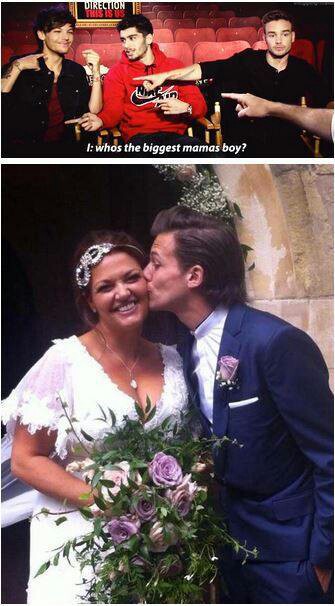 mummy's boy, louis tomlinson and zayn malik