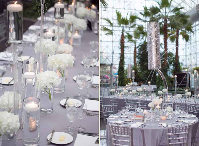 crystal wedding and crystal wedding table