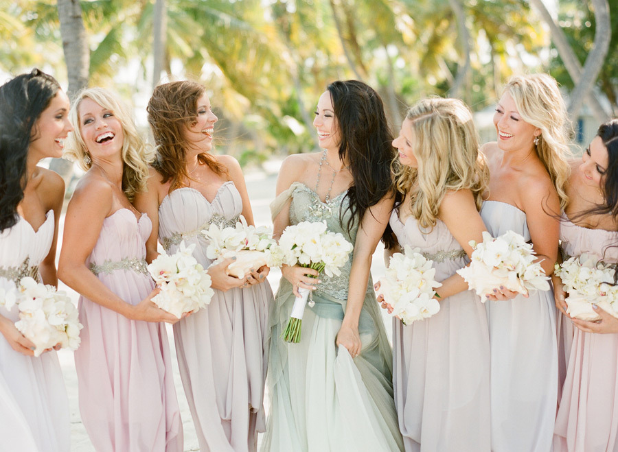 bridesmaids, hairs, make up and flowers