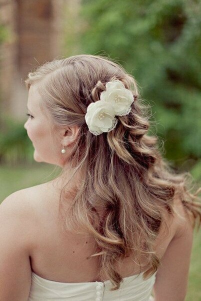 weddings, hairstyle and curls