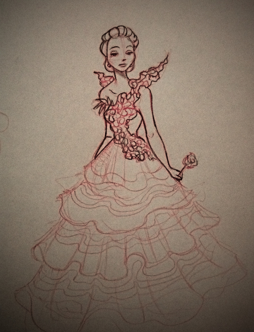 Jennifer Lawrence, dress, katniss everdeen and art