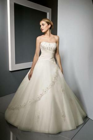 women, wedding dress and fashion