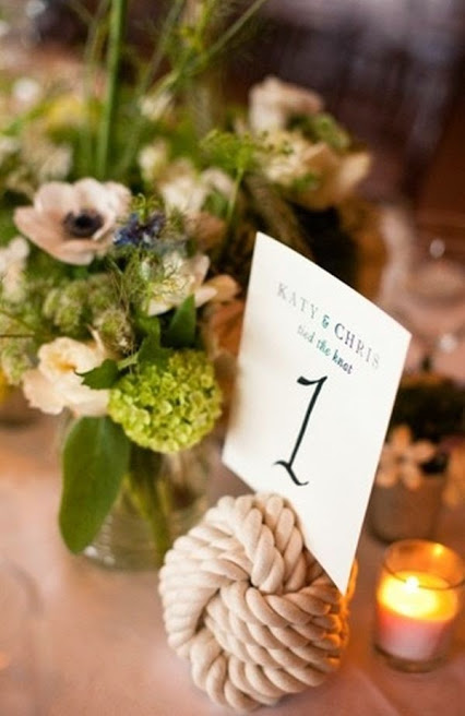 placecardholders, nautical rope and summer