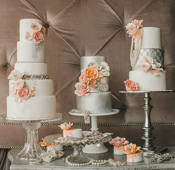 vintage cake, modern cake and wedding cake