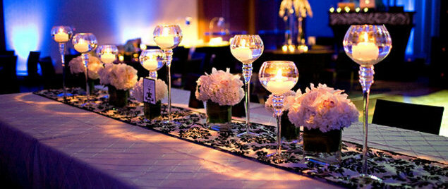 uplighting, candlelit and engagementparty