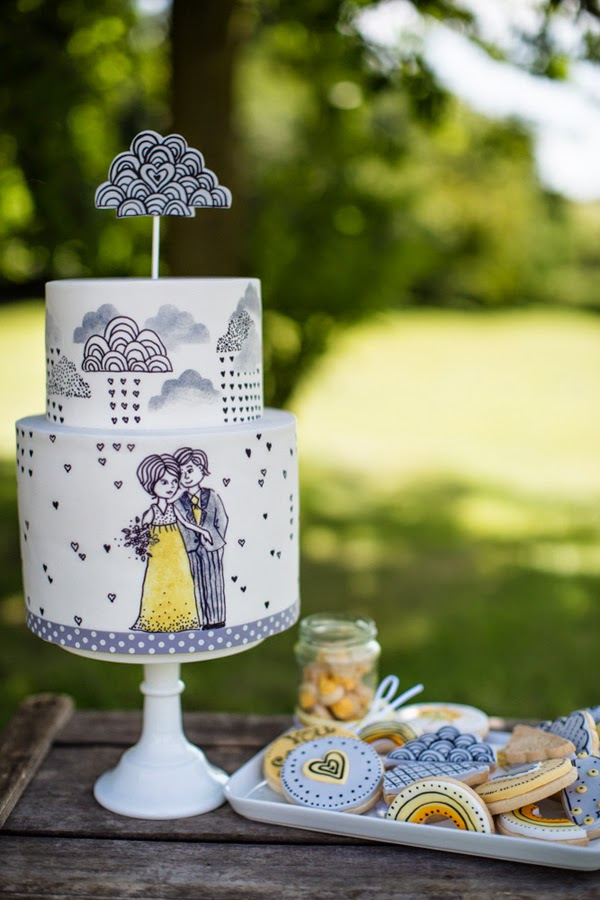 cake topper, cute and wedding cake