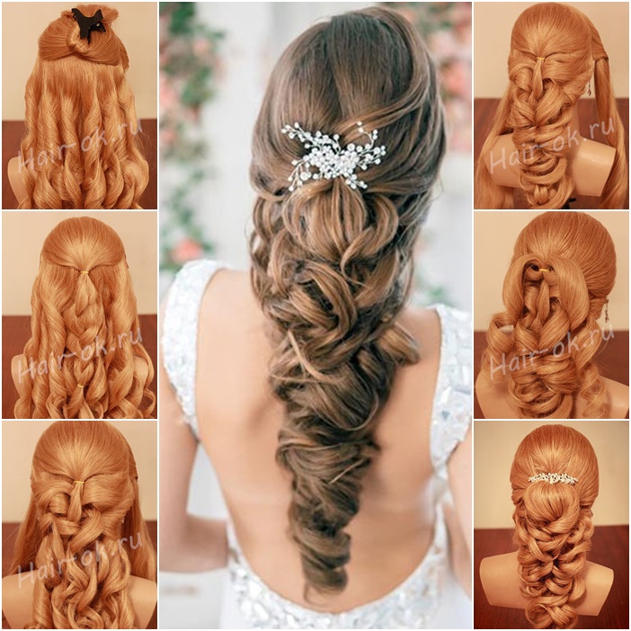 love, girl, beautiful and bridal hairstyle