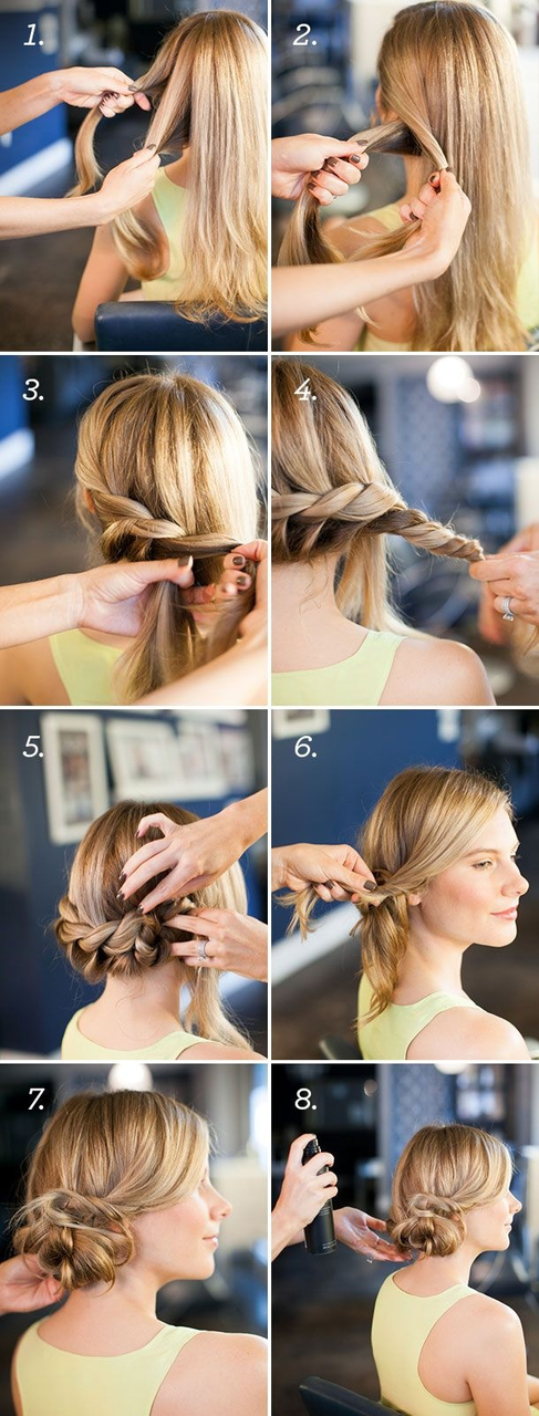 hair, twisted hair, cute hairstyles and hair styles