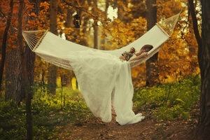 girl, amazing and hammok