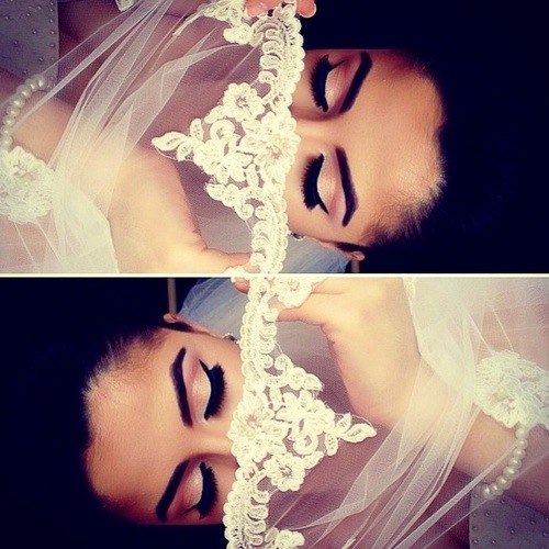 nails, eyeliner, girl and love