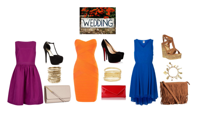 clothes, outfit and blue dress