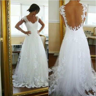 puffy, white and wedding dress