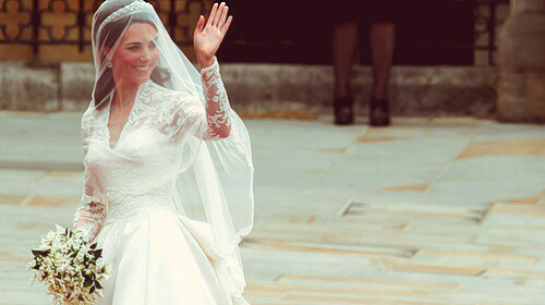 kate middleton, flowers and wedding day