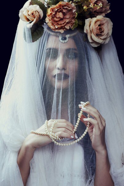 veil, married and bride