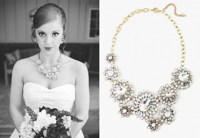 statement, flower and necklace