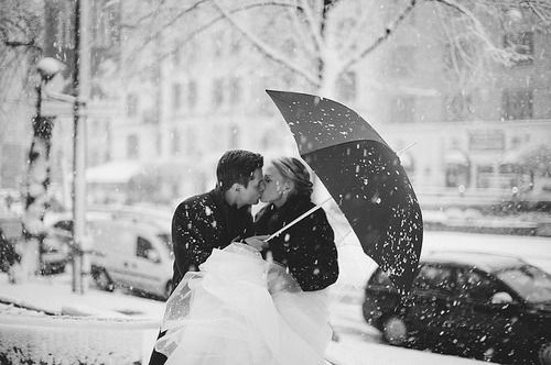 black and white, winter and cute