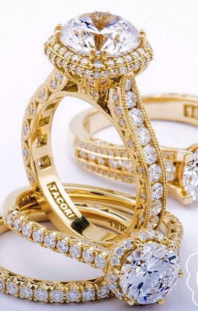 engagement ring, yellow gold and love