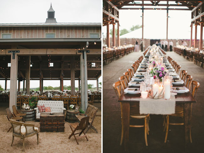 exterior party, wooden table, country reception and bohemian wedding